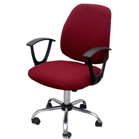 Stretch Stoltrekk, Kontorstol Ryggtrekk+Stol Setetrekk (Vinrød)