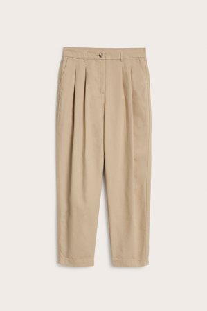 Kappahl | Krótsze spodnie z zaszewkami Beżowy 38 | Beżowy