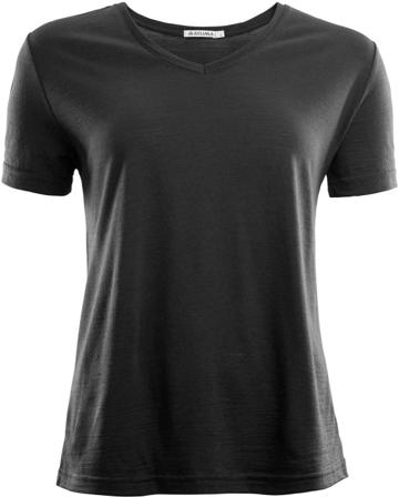 Aclima - LightWool T-shirt Loose Fit - Naisten - t-paita - Musta- Flanelli ja Kauluspaidat - Naisten