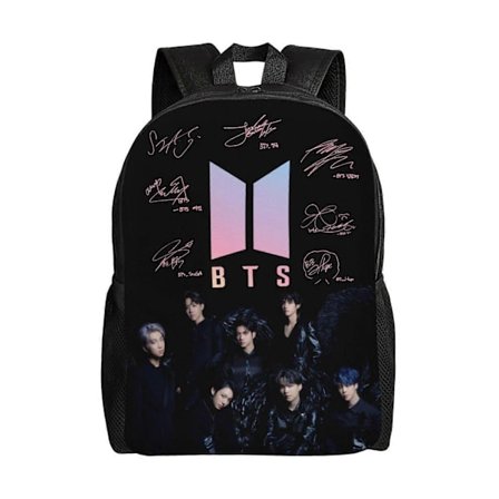 Børne K-Pop BTS Rygsæk D Print Tegneserie Anime Rygsække Teenagere Rygsæk Drenge Og Piger Skoletaske-XTYD1
