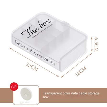 Datakabel Opbevaringsboks Tråd Kabelorganisering TRANSPARENT