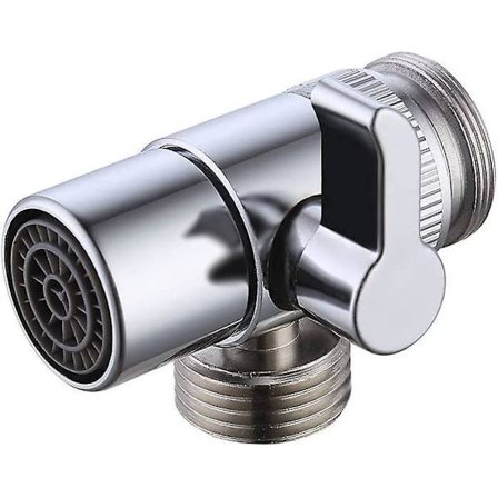 Faucet Diverter Valve Angle Valve Diverter Valve Spare Parts For Sink Bathroom Kitchen Brass Adapter M22 X M24 Polished Chrome, (2 Pieces)