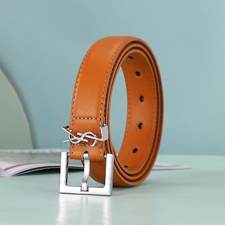 Lærbelte med bokstaver, glatt spenne, damebelte, allsidig, avslappet damebelte, enkelt og elegant damebelte (FMY)