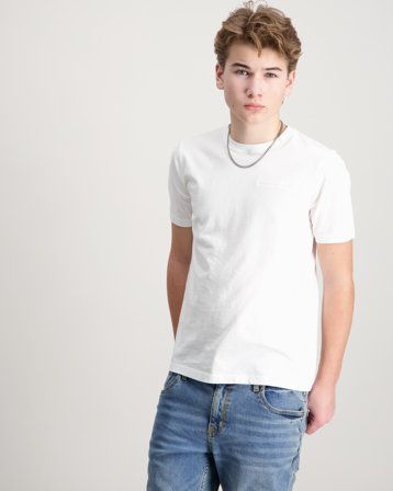 Peak Performance Jr Original Small Logo Tee Blanc T-shirts Garçon - Kids Brand Store