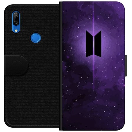 Yhteensopiva Lompakkokotelo Huawei P Smart Z BTS-logo violetti galaksi kpop-army juliste avaruus tähtitaivas korealainen musiikki bändi symboli ikonis