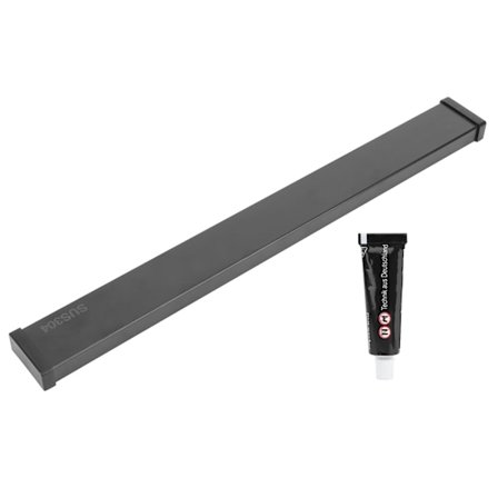 50 cm sort vægmonteret magnetisk knivholder i rustfrit stål, køkkenopbevaringsstativ