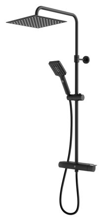 Gustavsberg GB4121843553 Takdusj 150 c/c, kvadrat Svart, Baderom