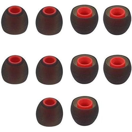 Pienet korvapehmusteet silikonista korvatulppiin kuulokkeisiin ja nappikuulokkeisiin (pienet - 5 paria)