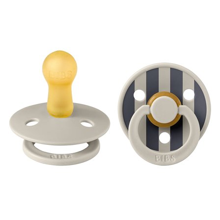 BIBS Studio Colour Block Sut Latex 2-pak Sand Mix Str. 2, Børn & Forældre, Sutter, Latexsutter