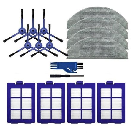 Tilbehør til Robovac X8 Hybrid Støvsuger - Hoved-/Sidebørste, Mopklud, HEPA-Filter, Filt