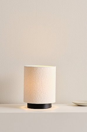 Jotex - Bordlampe Sort base med råhvid skærm - RUE - Køb Bordlamper hos Jotex