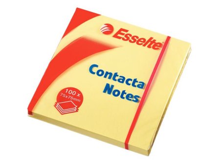 Esselte Notes Contacta 75x75mm - Lyreco - Kontorsmaterial - Notes och Post-It - Notes - Gula