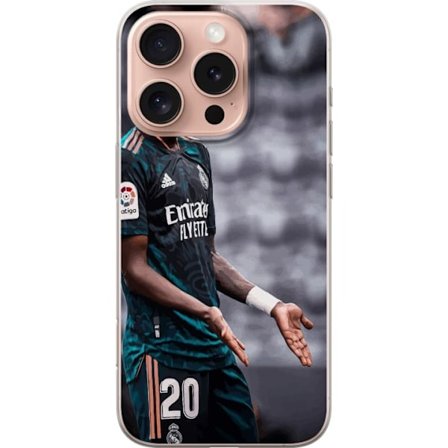 Kompatibelt Mobilskal till Apple Apple iPhone 16 Pro Vinícius Júnior Fotboll Brasilien Real