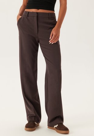 BUBBLEROOM-Straight High Waist Suit Trousers-44L