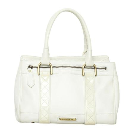 Burberry Vintage Handbags Hvid, Dame Vintage Tasker, Størrelse: ONE Size