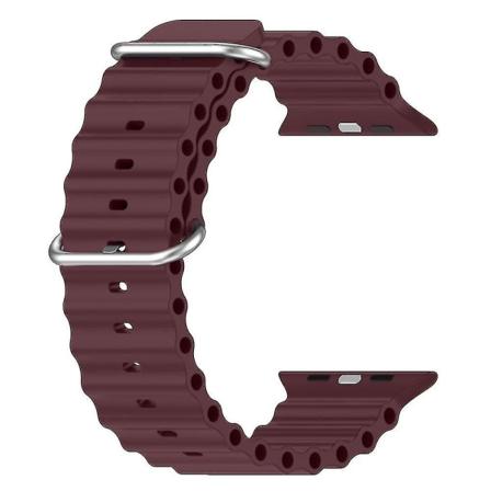 Silikone Ocean Rem til Apple Watch Dark Purple 49mm