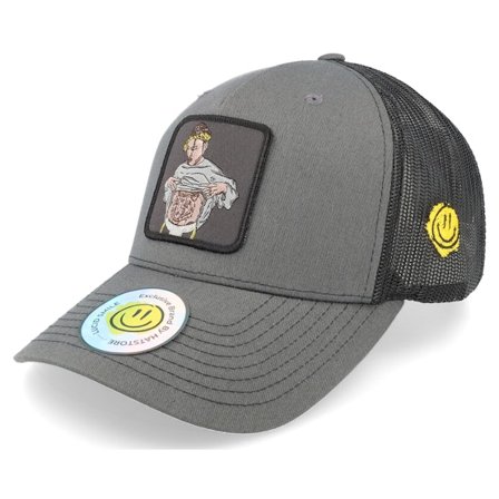 Lucid Smile - Schwarz trucker Cap - Flexing Abs Patch Charcoal/Black Trucker @ Hatstore
