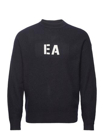 Pullover Neulepaita Pyöreä Kaula-aukko Navy Emporio Armani