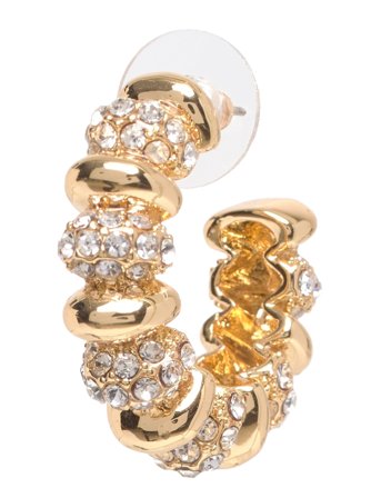 Delphine Earrings Gold-Plated Gold Pilgrim