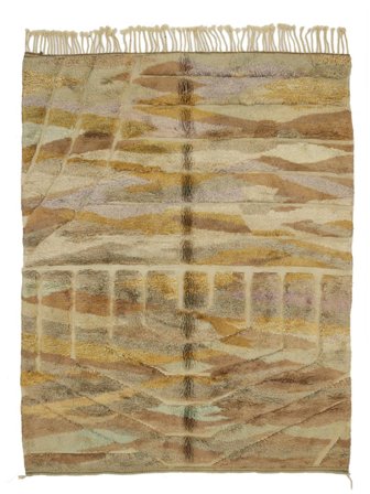 Tapete Shaggy Grande Berber Moroccan - Mid Atlas 240X304 Lã