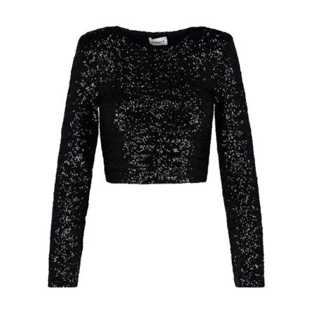 P.a.r.o.s.h. Long Sleeve Tops Sort, Dame