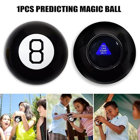 Retro Magic Mystic 8 Ball Lykkebringende Beslutningstaking Spådom Kul Leke