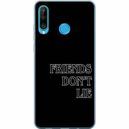 Huawei P30 Lite Genomskinligt Skal Stranger Things