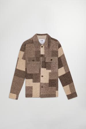 Wilas 8267 Overshirt Herr Multi Uldblanding