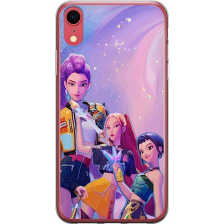 Kompatibelt Mobildeksel til Apple iPhone XR Futuristiske popdamer i neonfarger med magiske detaljer mot en drømmeaktig galaksebakgrunn