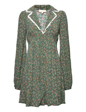 Autumn Button Down Dress Dresses Cocktail Dresses Multi/mønstret By Ti Mo