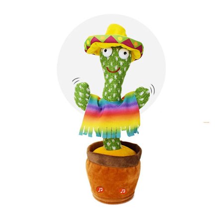 Sings Dance Repetitive Talking Cactus Toy