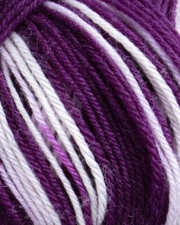 Garn Sox Merino 4 ply 100g Lila multi