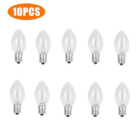 10/20 kpl Vahalämmittimen lamput 15 W lämmittimen valo 110 V E12 lamput Scentsy-pistokkeeseen