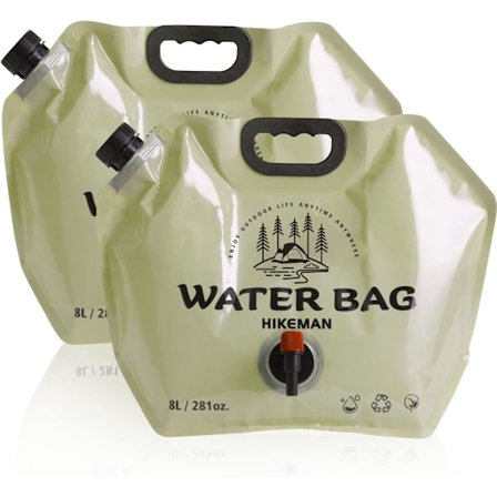 Kätevä Taittuva Vesiastia Hanalla, 8L Juomavesiastia Ulkoiluun, Leirintään, Piknikille, Grillaukseen, Vaellukseen, Retkeilyyn, Selviytymiseen