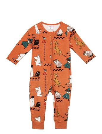 Footprints Pyjamas Pyjamas Sie Jumpsuit Brun Martinex*Betinget Tilbud