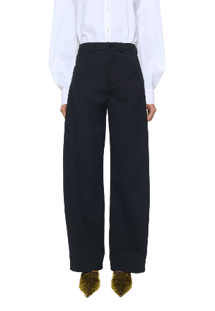 SÉFR Viola Trouser Sturdy Black Twill Byxor Dam Svart XS