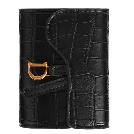 Kontanthållare Kvinna Flicka Kort typ Myntväska Clutch Alligator Texture Wallet