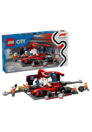 LEGO F1 depåstopp & depåteam med Ferrari bil Byggsatser Unisex ONESIZE