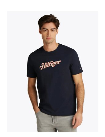 Hilfiger Summer Script Tee Black Tommy Hilfiger