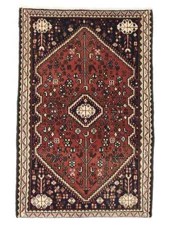 Medaillon Klein Abadeh Teppich 59X88 Wolle