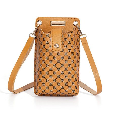 Vintage Print Mini Mobiltelefonväska Personlighet Mode Kvinnors Cross-body Small Bag med en axel