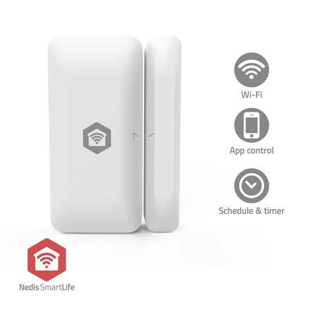 SmartLife-oviikkuna-anturi | Zigbee 3.0 | Akkukäyttöinen | Android / IOS | Valkoinen