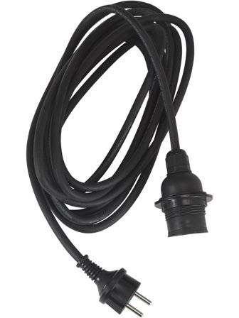 PR Home Flex Out 1212503 Lampupphäng 2,5 m, svart, Belysning