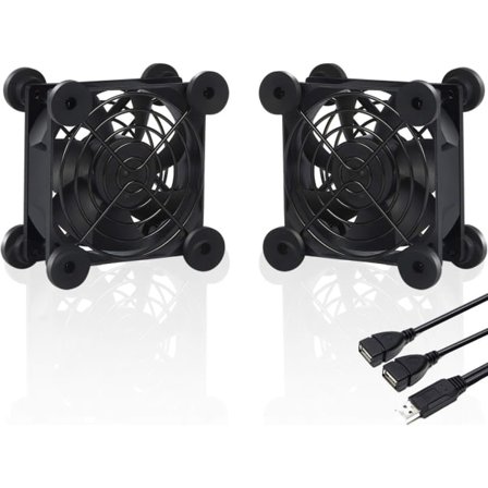 TG 80mm USB-drevet ventilator, lydløs computerkøling, 5V kompatibel