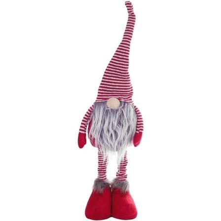 Jule strikket nisse dukke med uttrekkbare ben Vinter alv Julenissen figur smykker feriegave