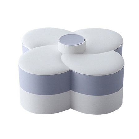 Blomsterformet Roterende Slikæske Plastik Snack Opbevaringsskuffe Familie Snacks Opdelingsboks