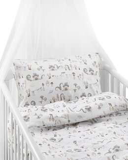 Sengetøj til tremmeseng Fingall Off-white