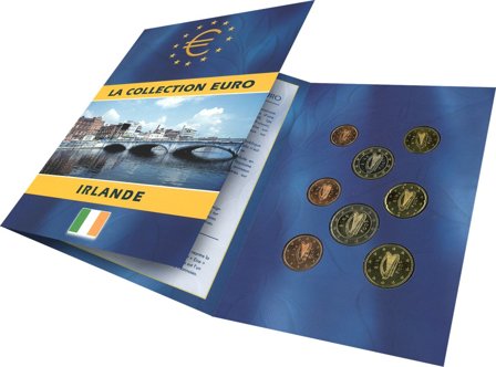 Irland - Euro møntsæt i folder - Fransk