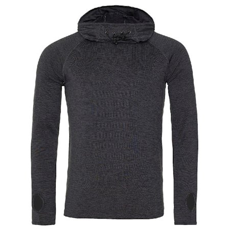 AWDis Just Cool herr Cowl Neck långärmad baslager topp L Blac