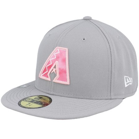 New Era - MLB Grey fitted Czapka Z Daszkiem - Arizona Diamondbacks MLB22 Mothers Day 59FIFTY Grey Fitted @ Hatstore